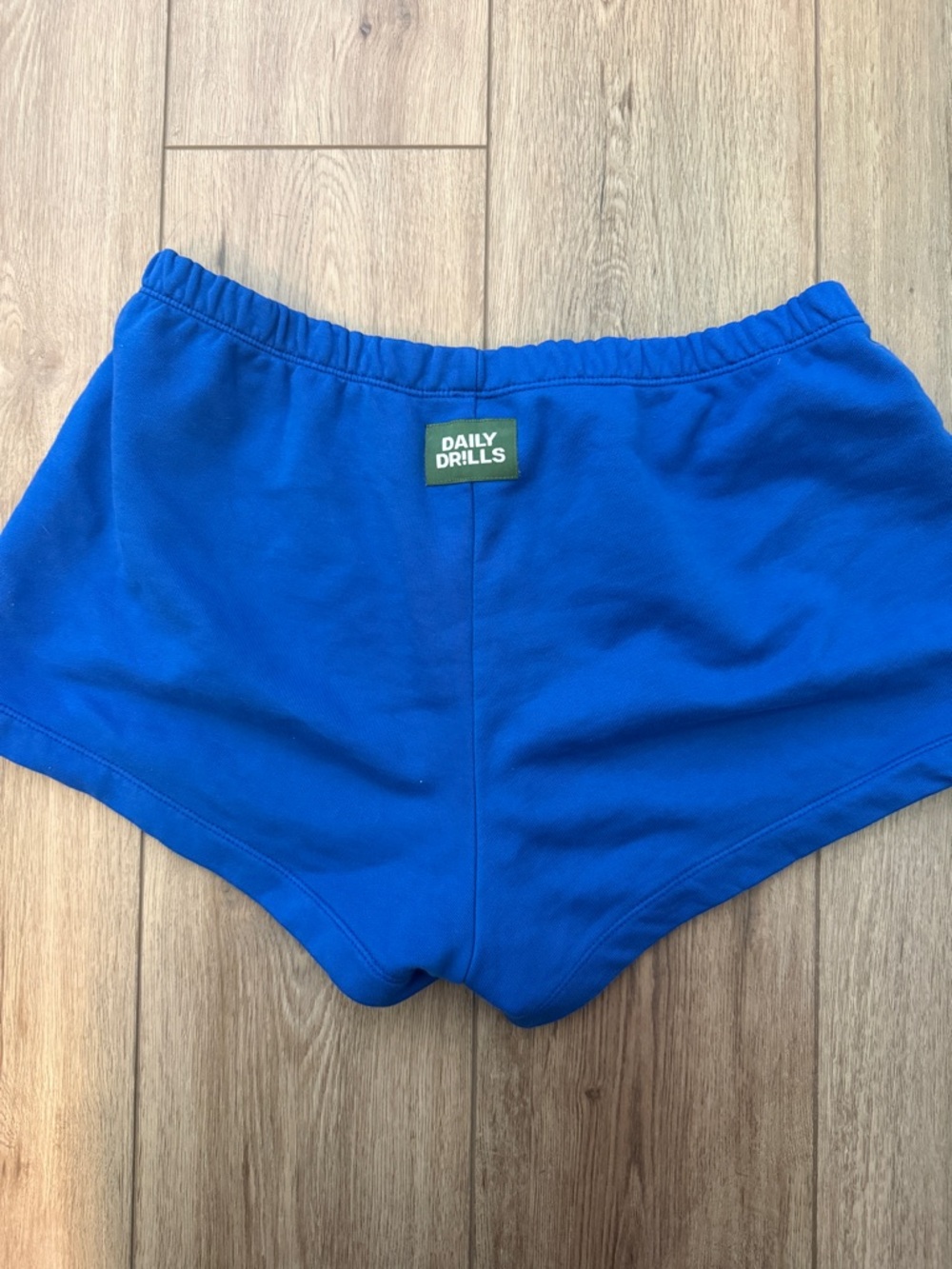 Daily Drills Mini Shorts and Patch Hoodie set in Cobalt - Picture 2 of 7